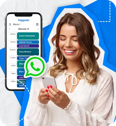 mujer con movil