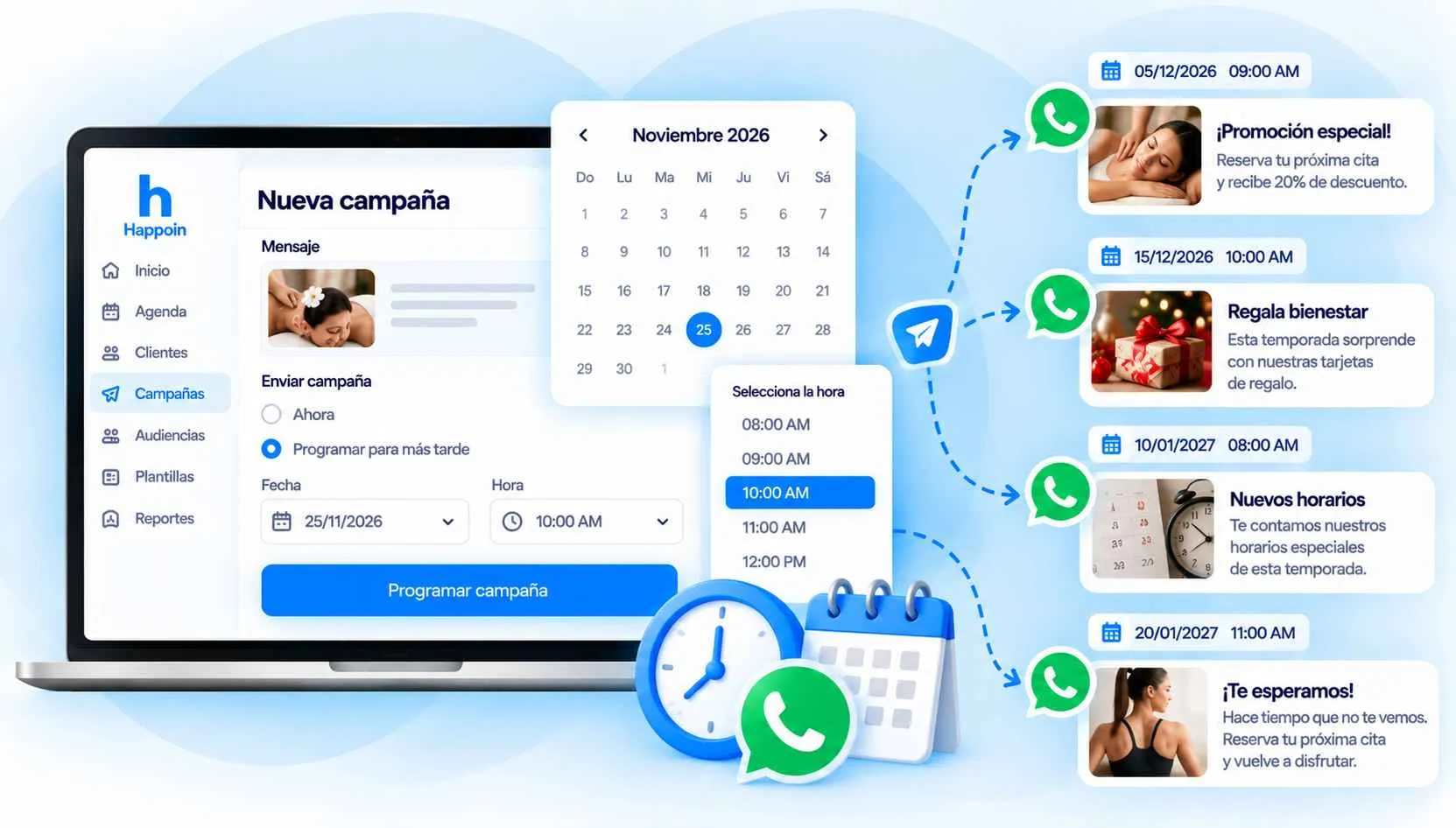 Programa tus campañas y ahorra tiempo